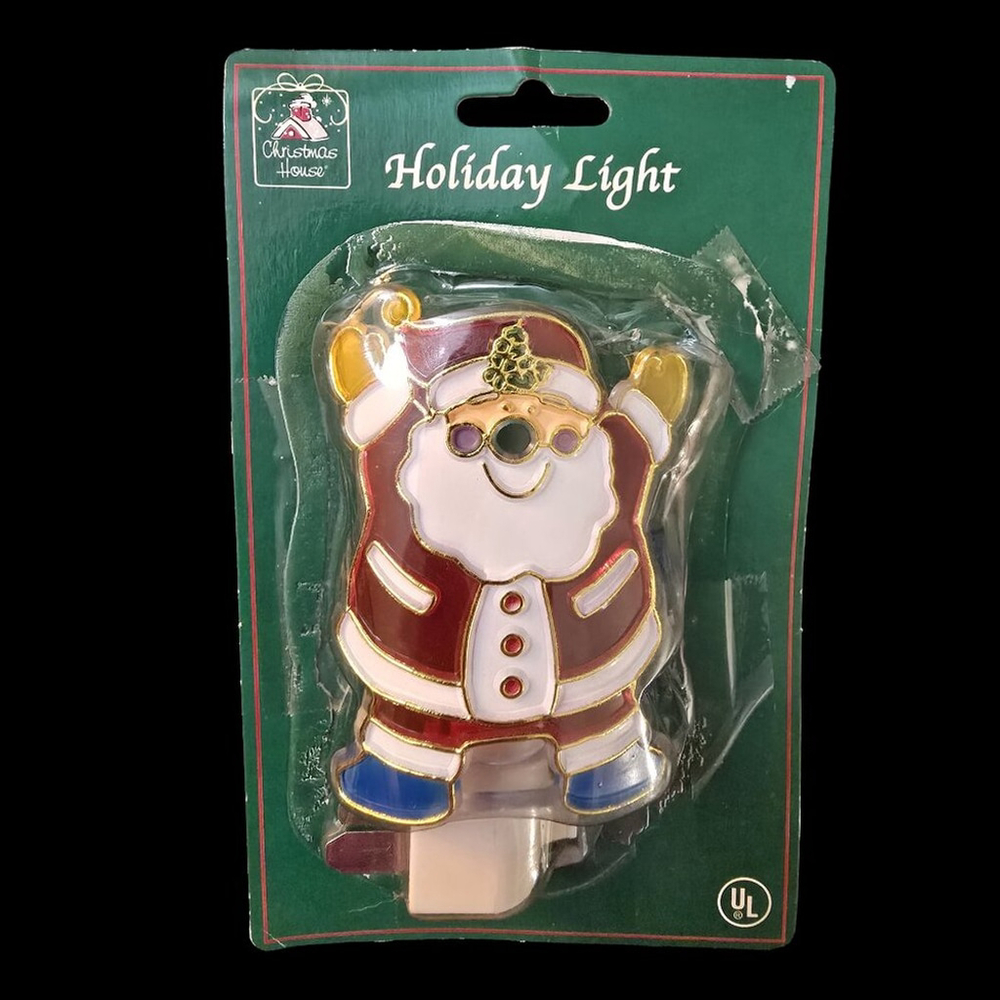 Christmas‎ Santa Claus Night Light, Excellent Condition
